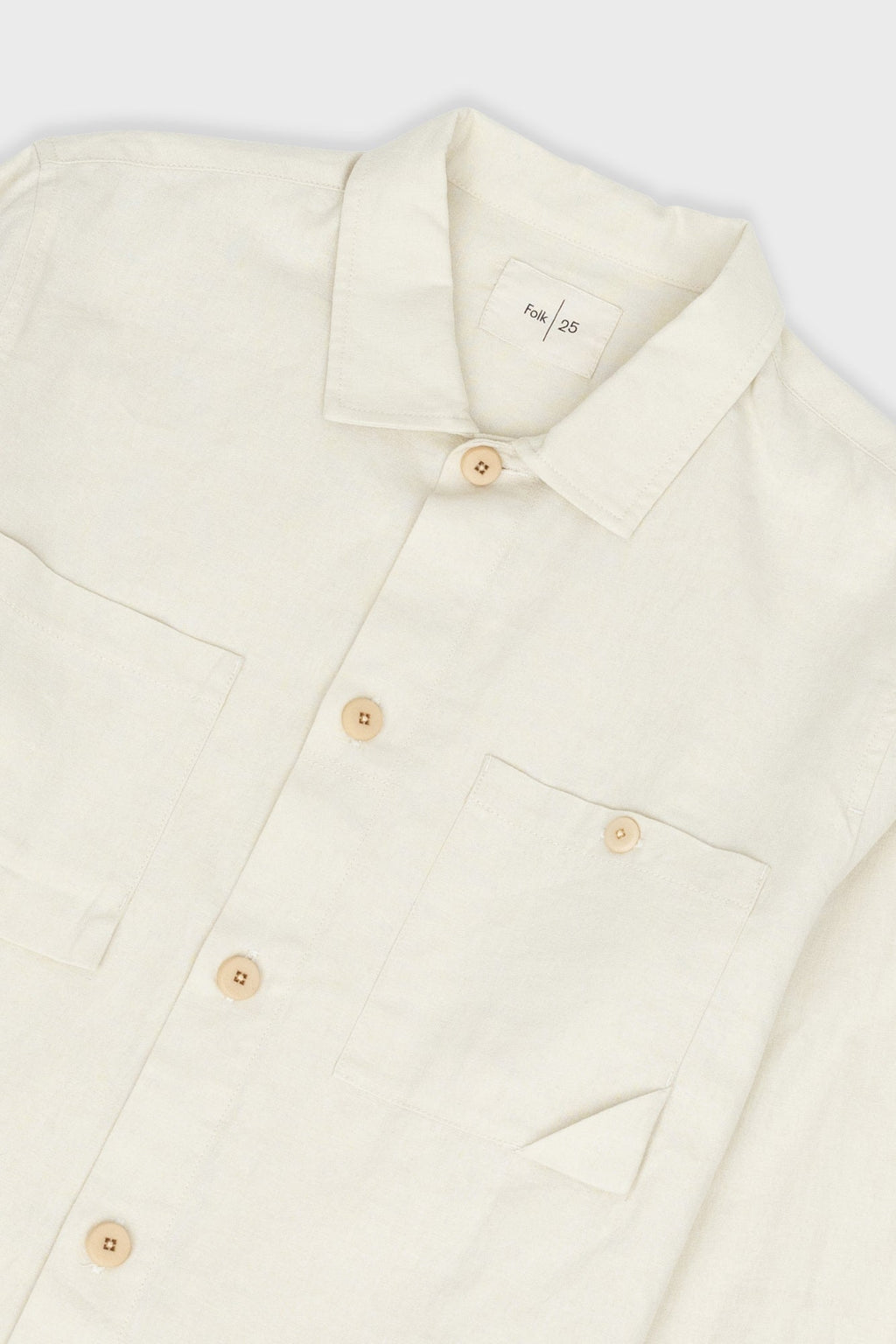 Anniversary Patch Overshirt - Stone Linen