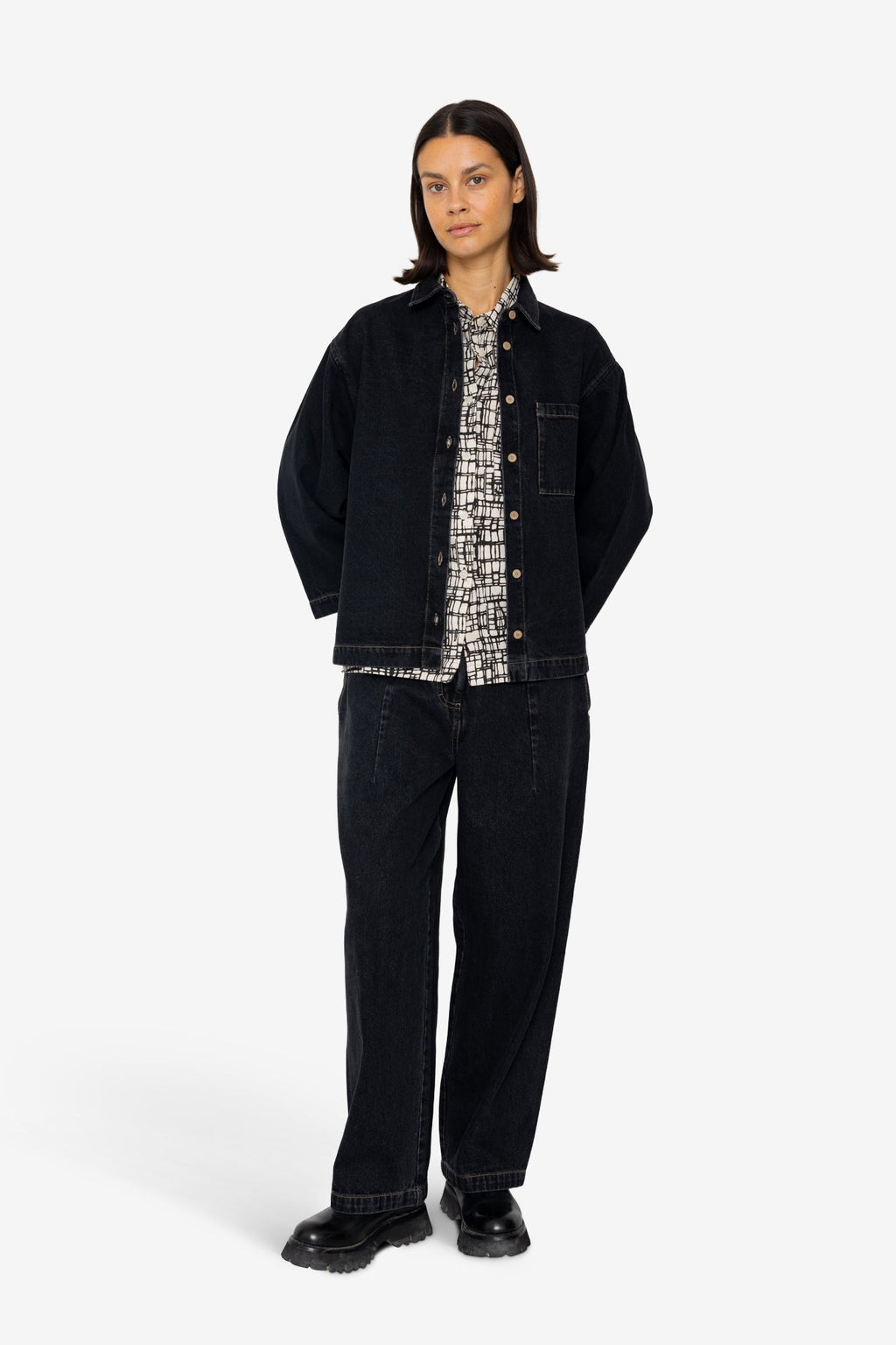 Archive Shirt - Washed Black Denim