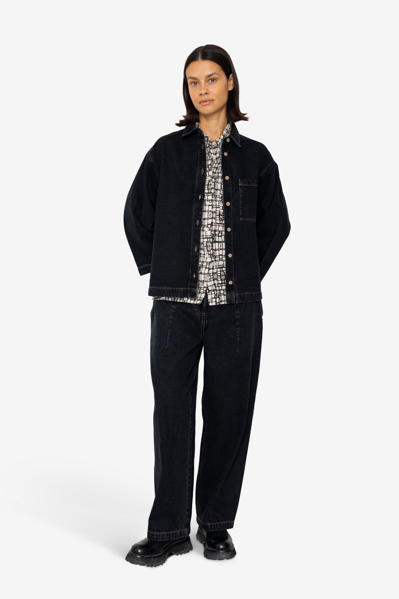 Archive Shirt - Washed Black Denim