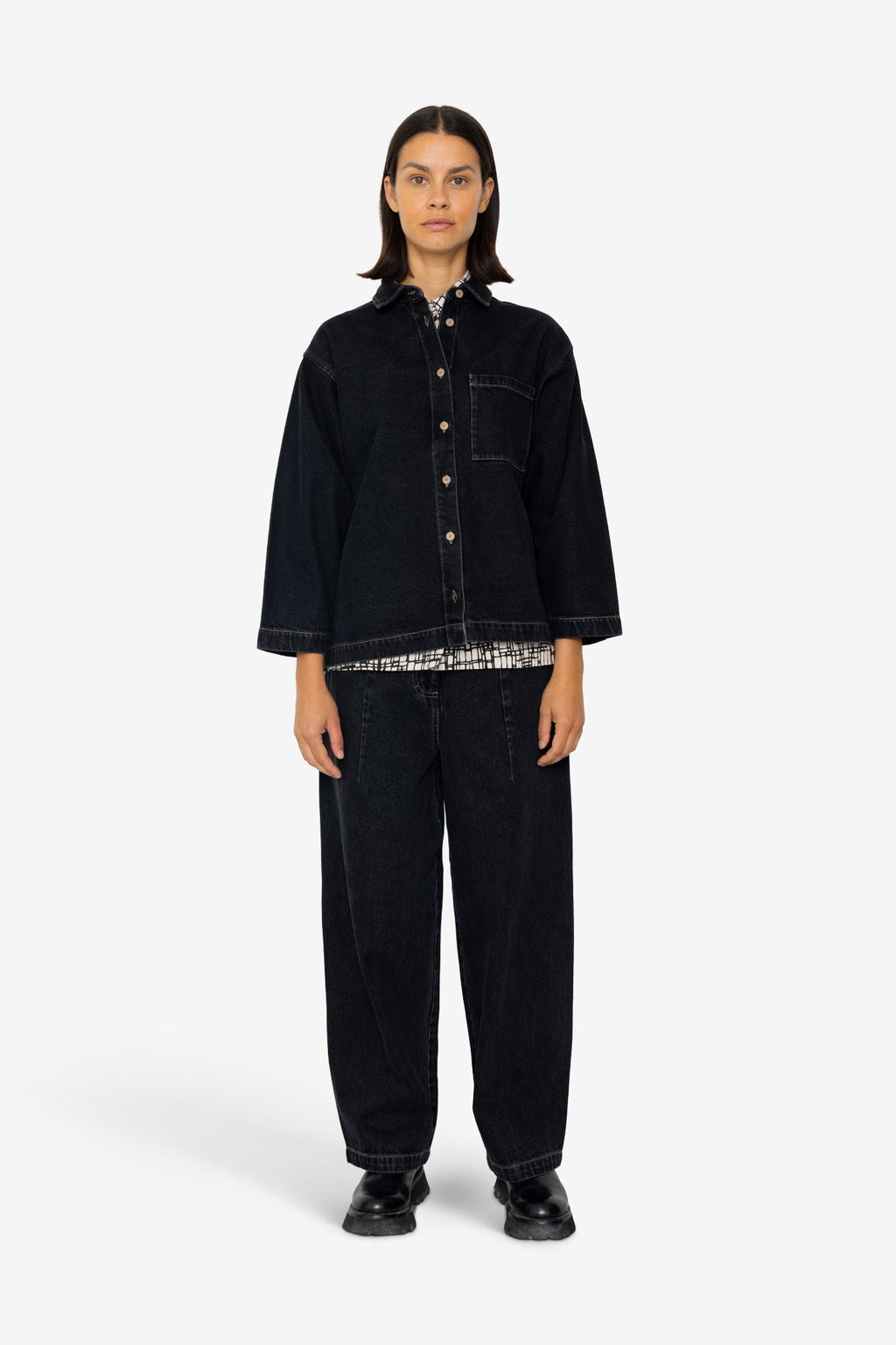 Archive Shirt - Washed Black Denim