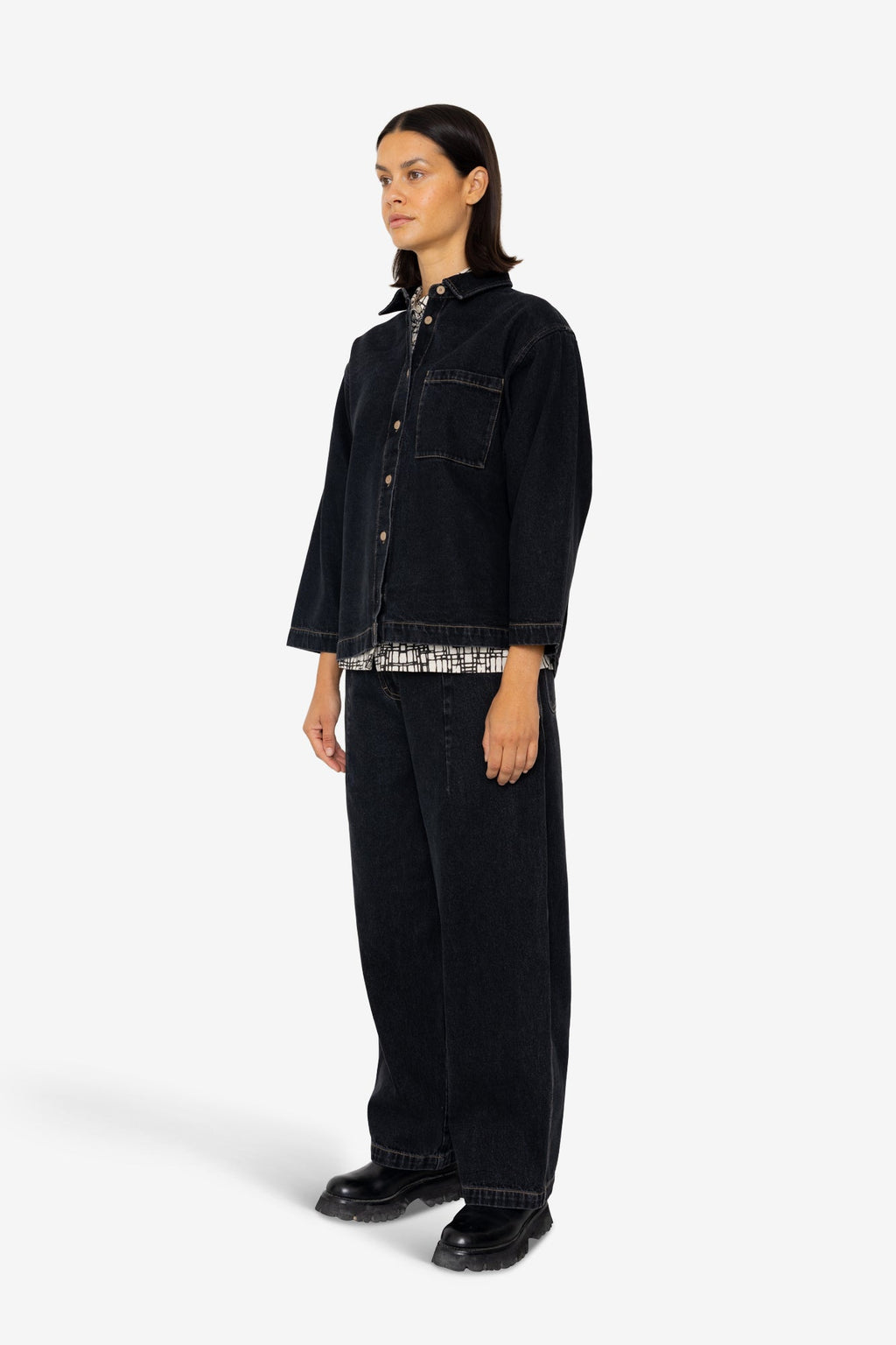 Archive Shirt - Washed Black Denim