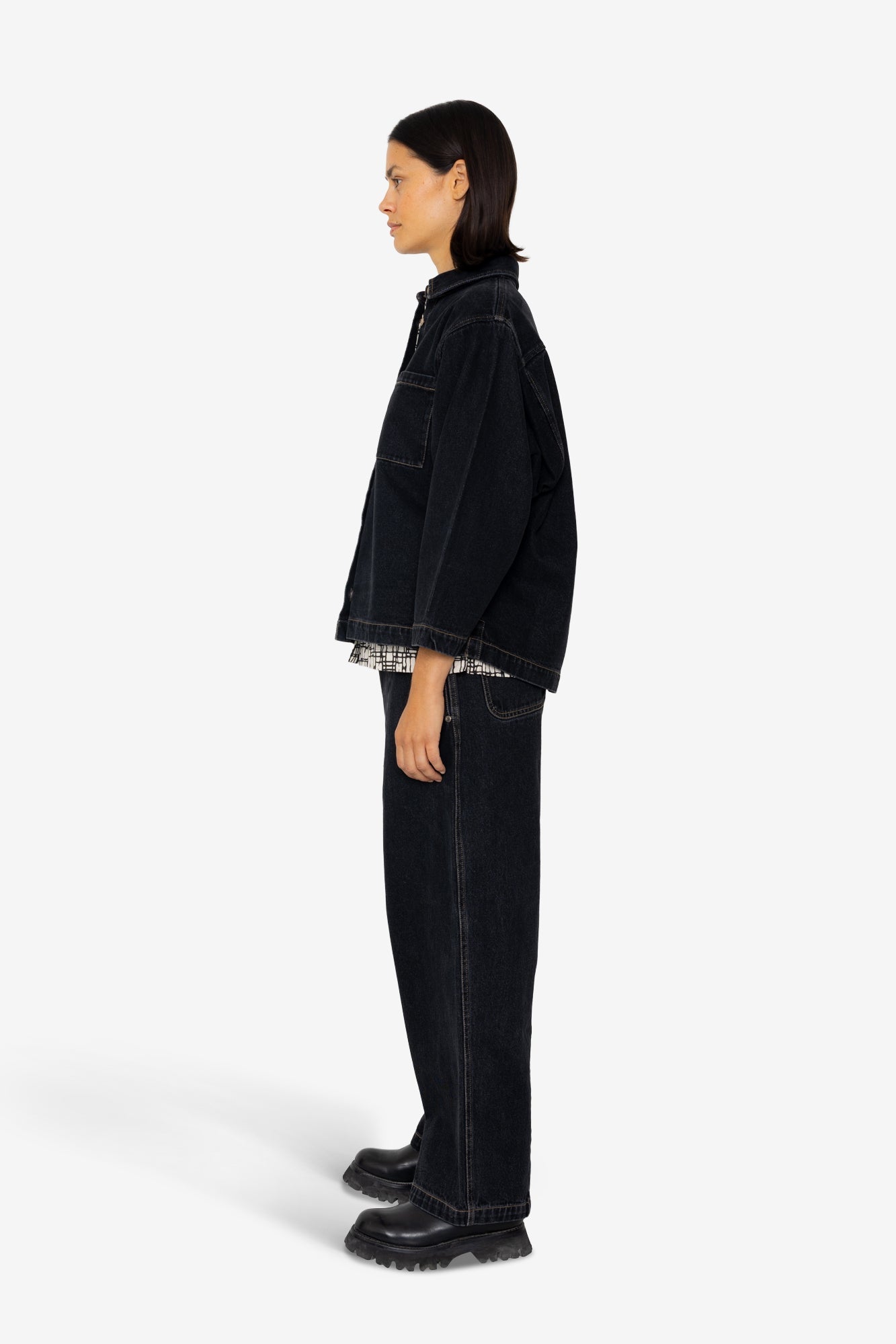 Archive Shirt - Washed Black Denim