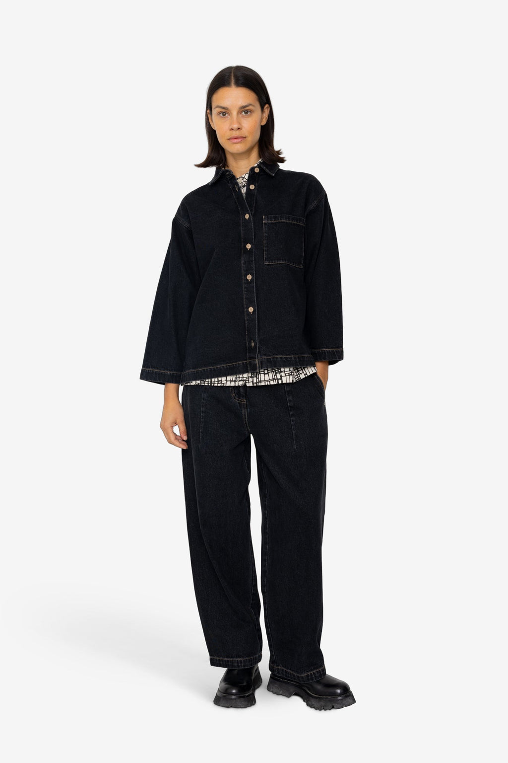 Archive Shirt - Washed Black Denim