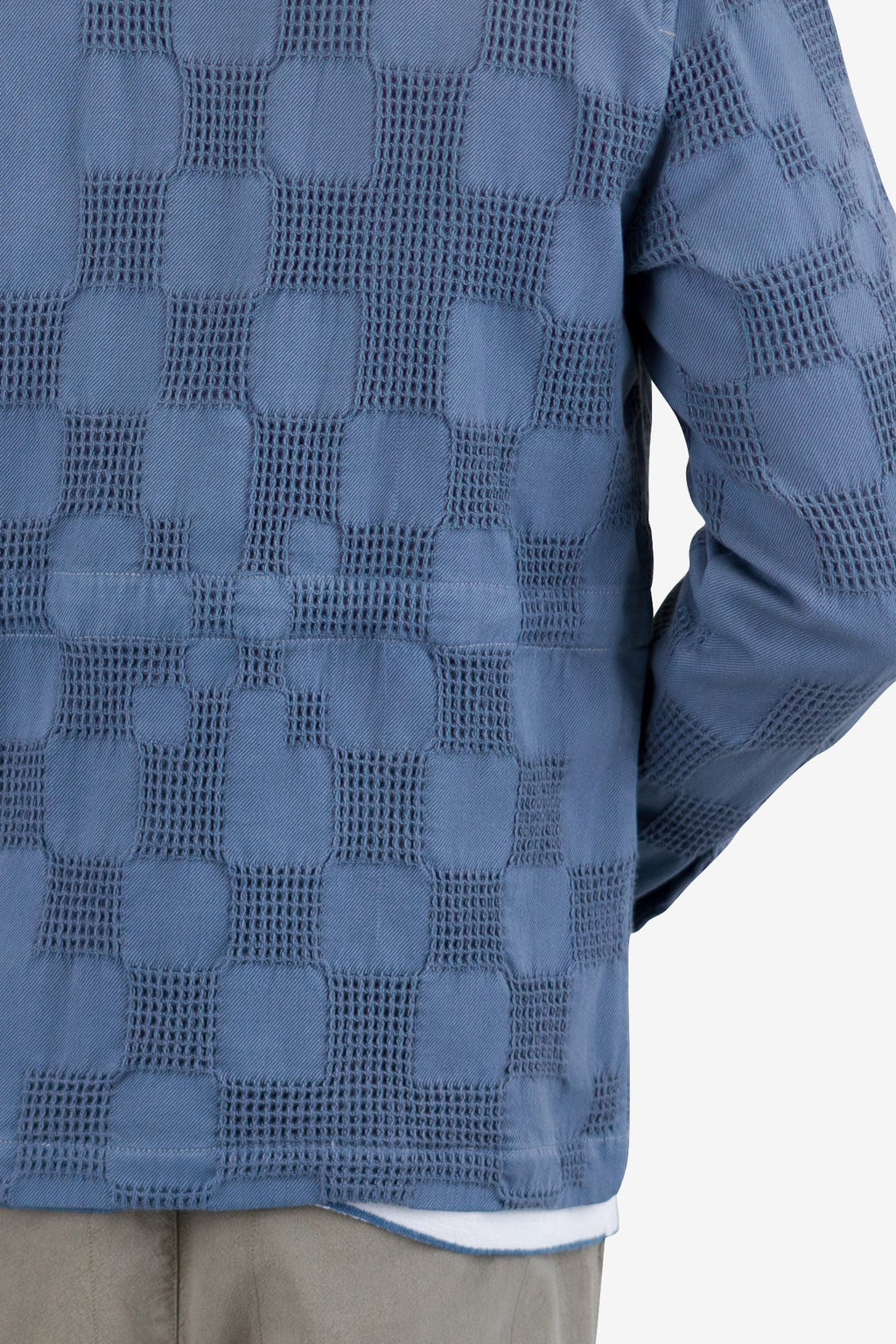 Assembly Jacket - Soft Blue Waffle Check