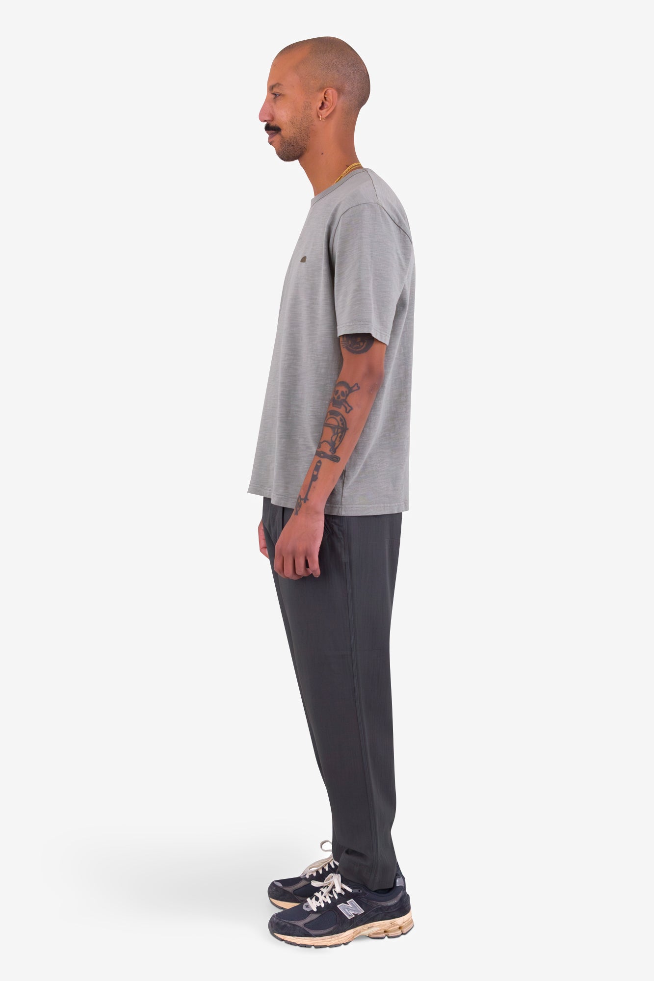Drawcord Assembly Pant - Soft Black Herringbone