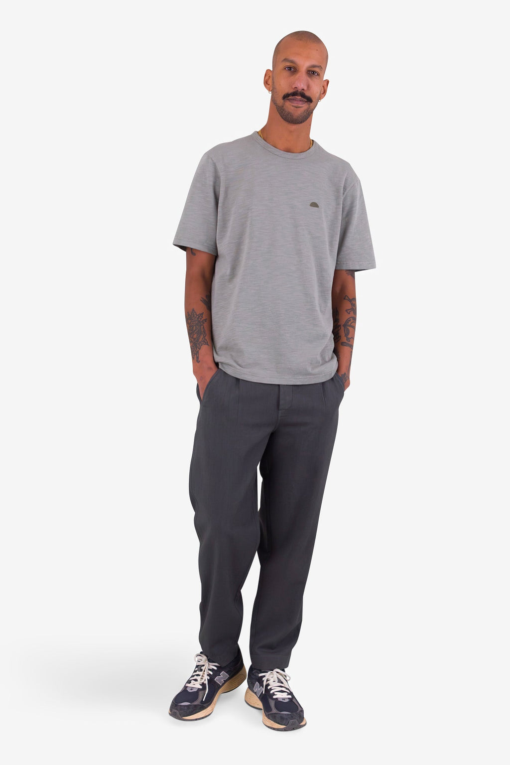 Drawcord Assembly Pant - Soft Black Herringbone