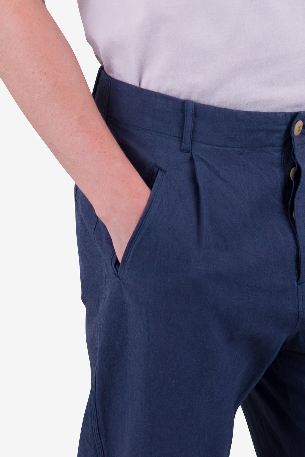 Assembly Pant - Soft Navy Cotton Linen