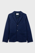 Assembly Blazer - Navy Crinkle Stripe