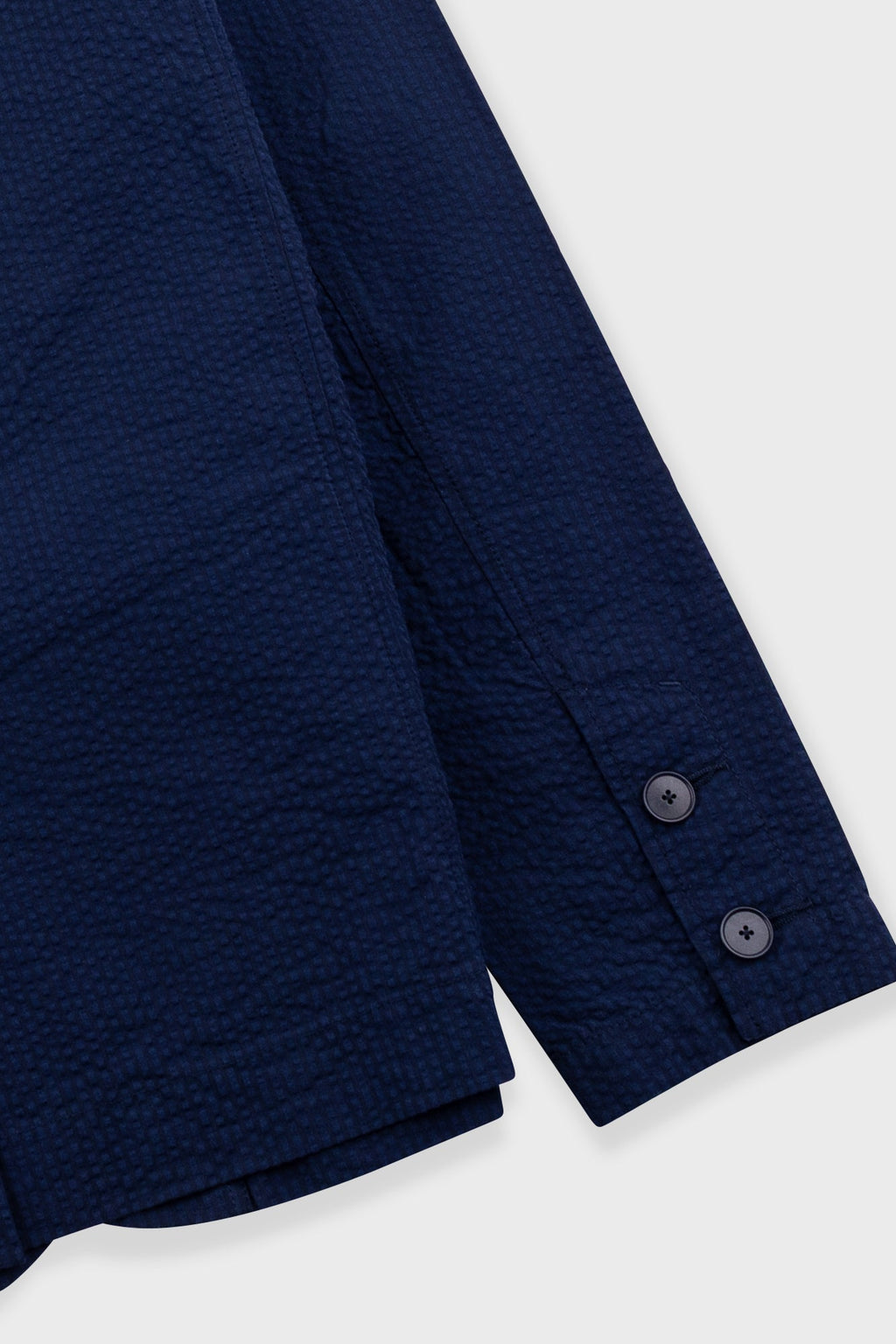 Assembly Blazer - Navy Crinkle Stripe
