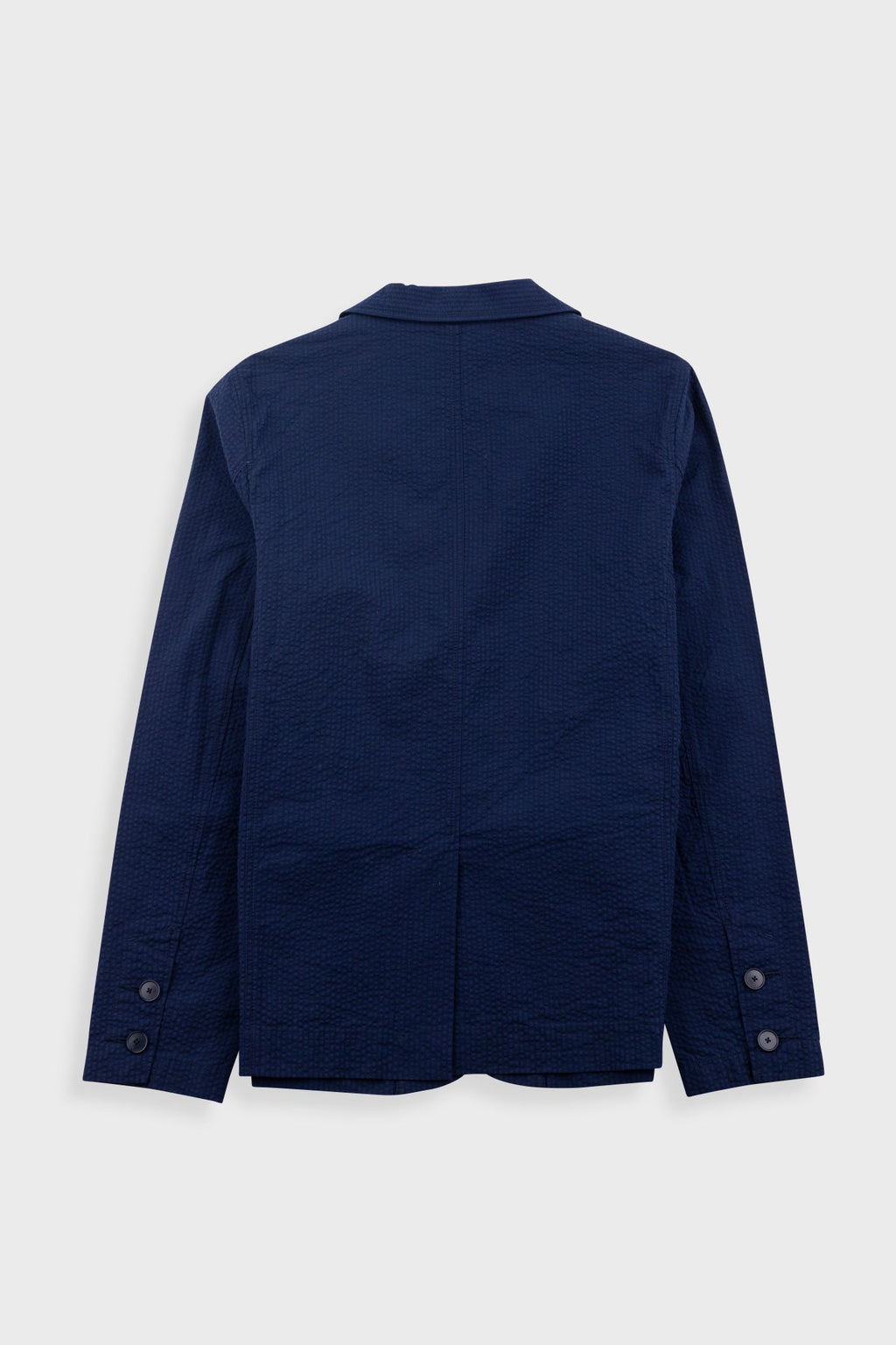 Assembly Blazer - Navy Crinkle Stripe