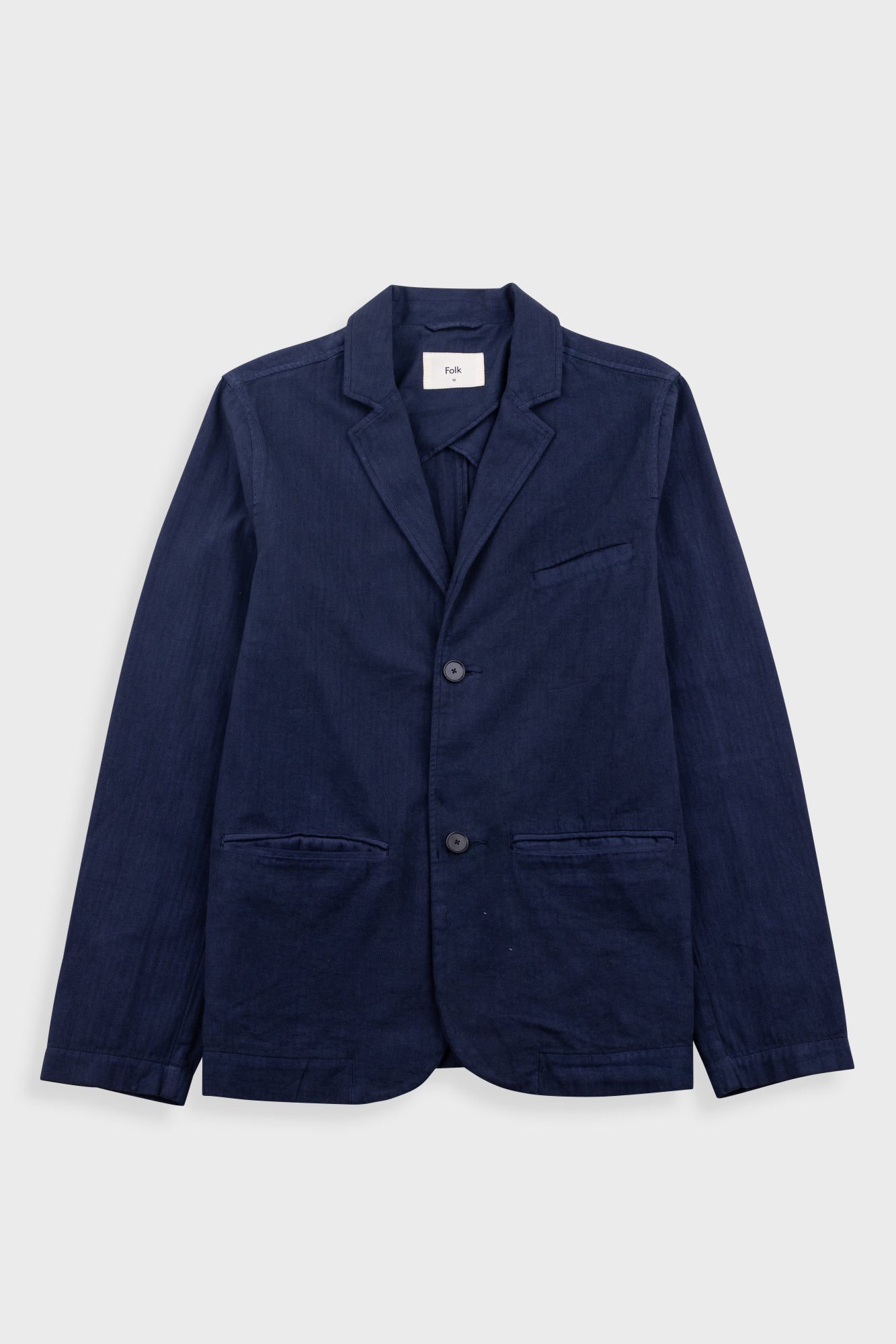 Assembly Blazer - Navy Herringbone