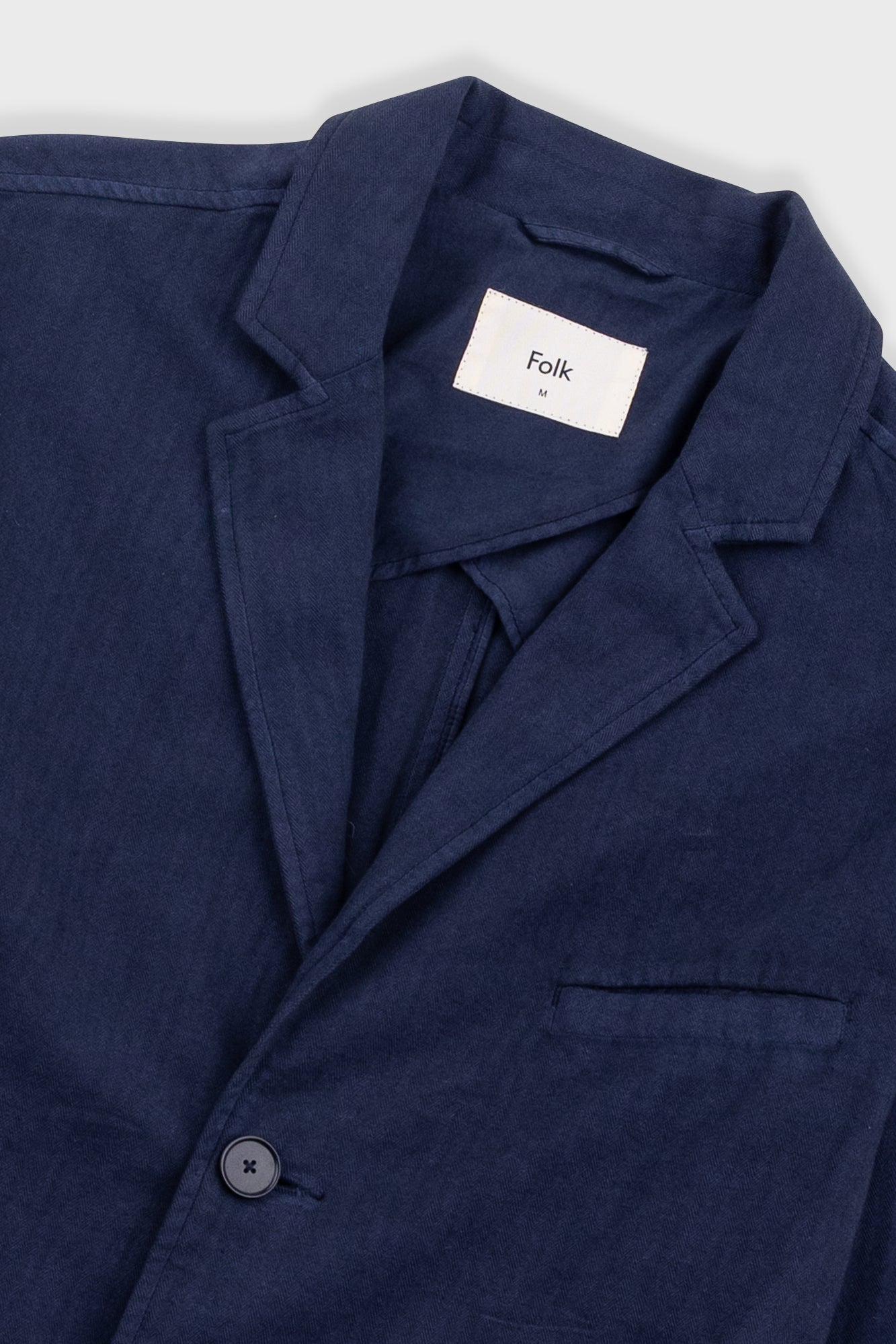 Assembly Blazer - Navy Herringbone