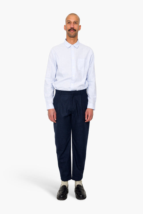 Assembly Suit Trouser - Navy Melange Wool