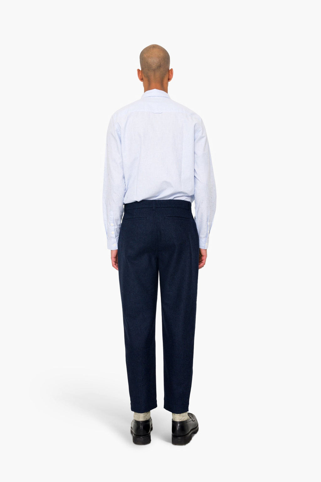 Assembly Suit Trouser - Navy Melange Wool