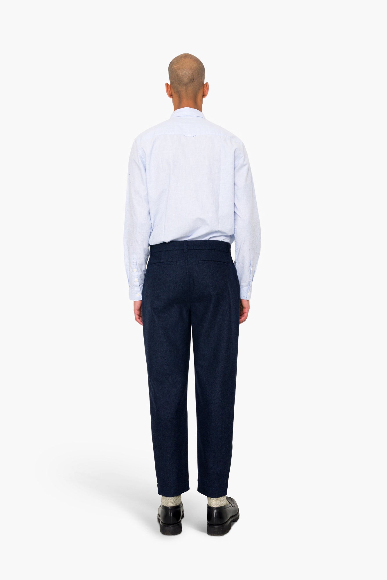 Assembly Suit Trouser - Navy Melange Wool