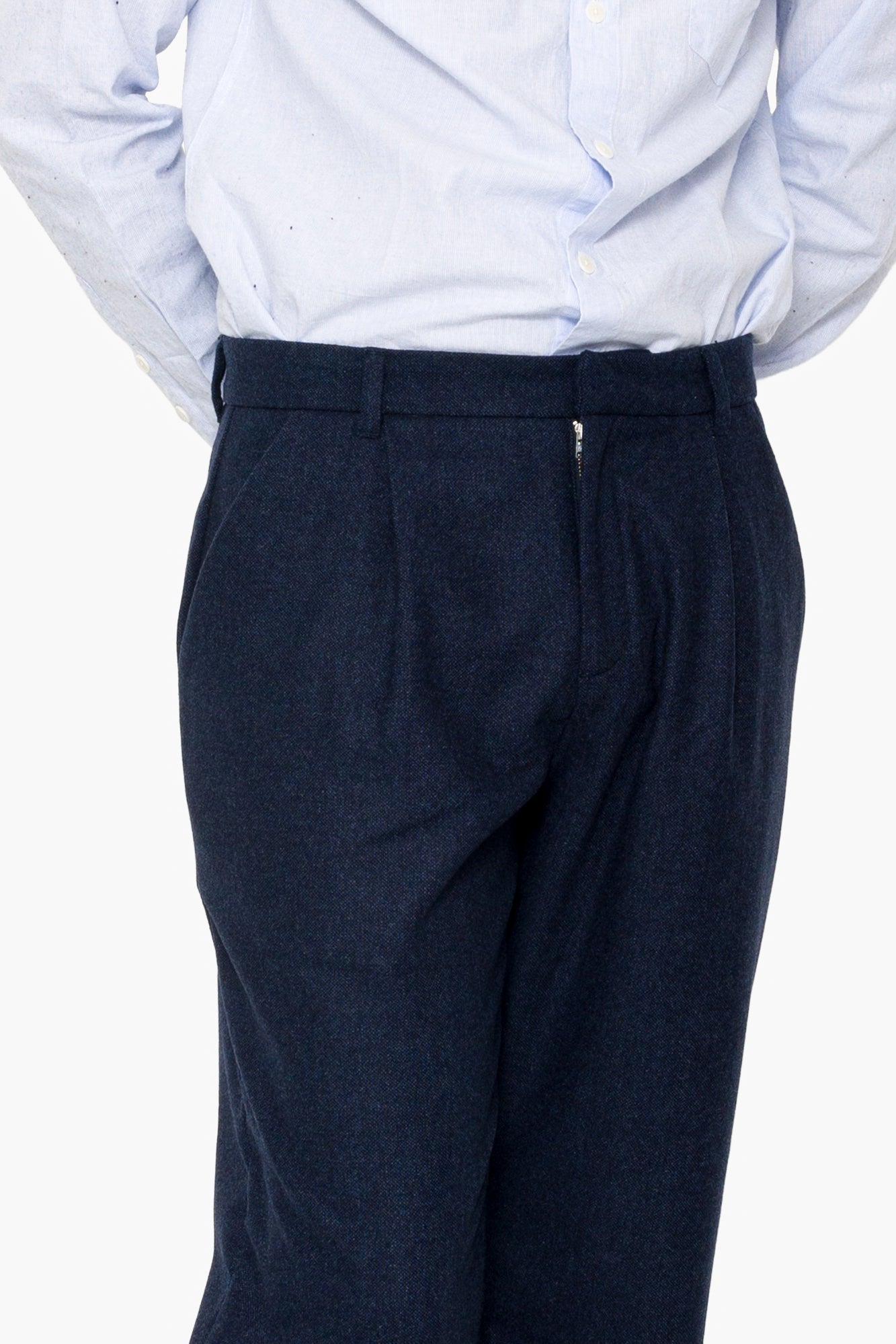 Assembly Suit Trouser - Navy Melange Wool