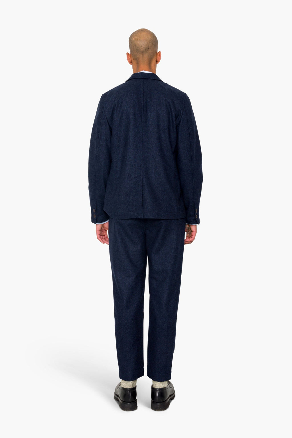 Assembly Blazer - Navy Melange Wool