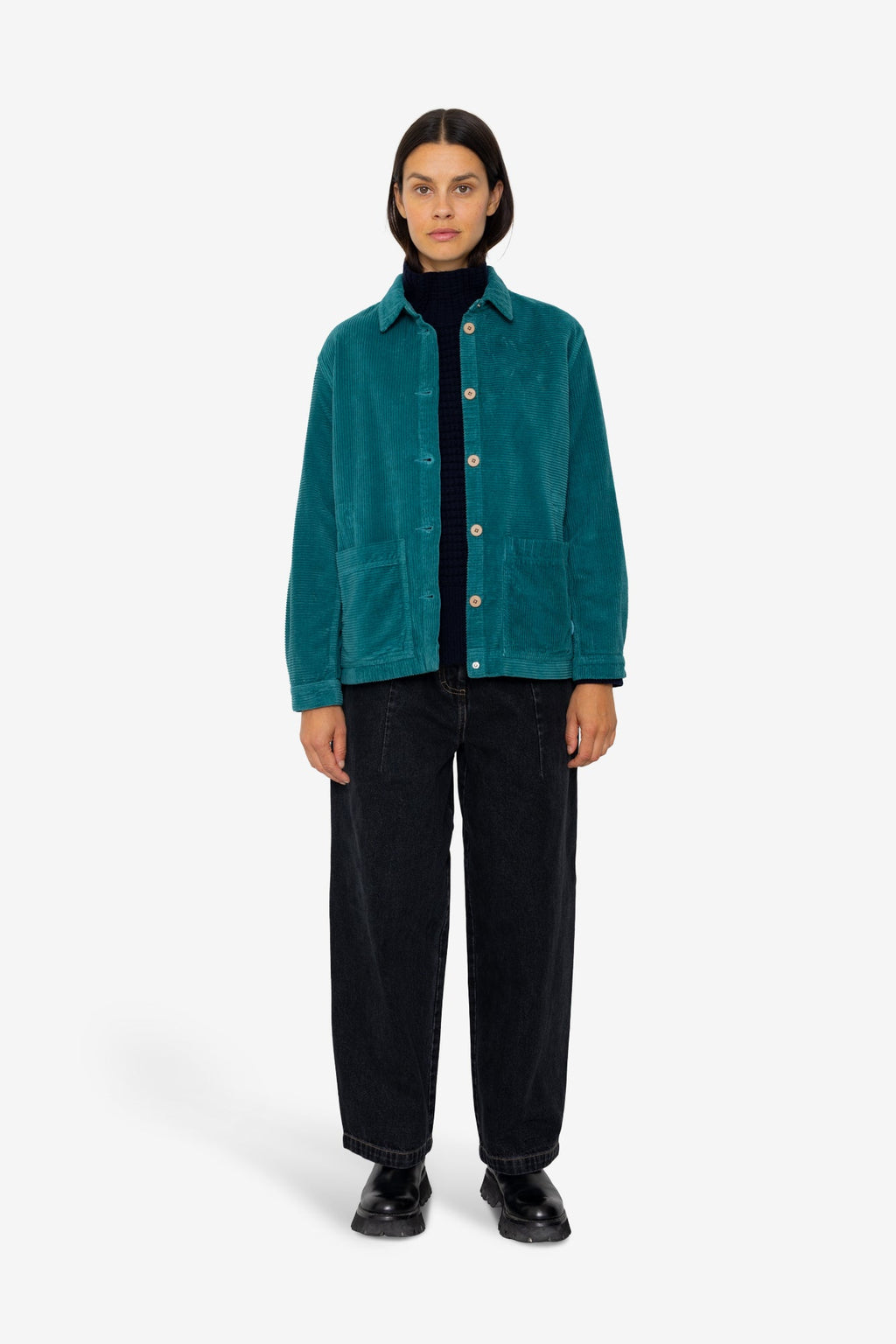 Assembly Jacket - Dark Teal Directional Cord