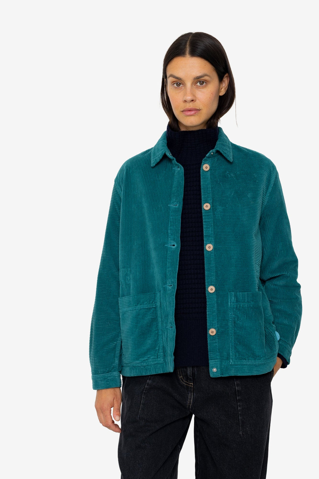 Assembly Jacket - Dark Teal Directional Cord