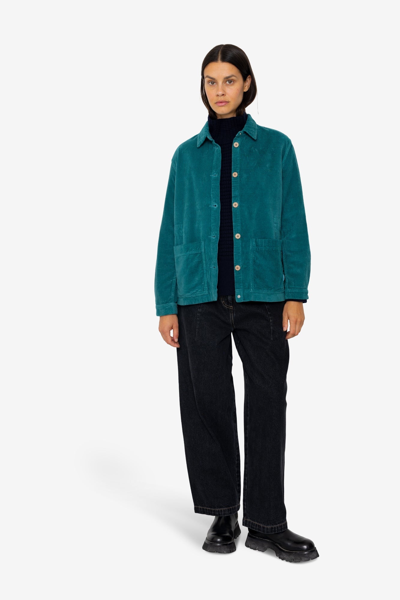 Assembly Jacket - Dark Teal Directional Cord