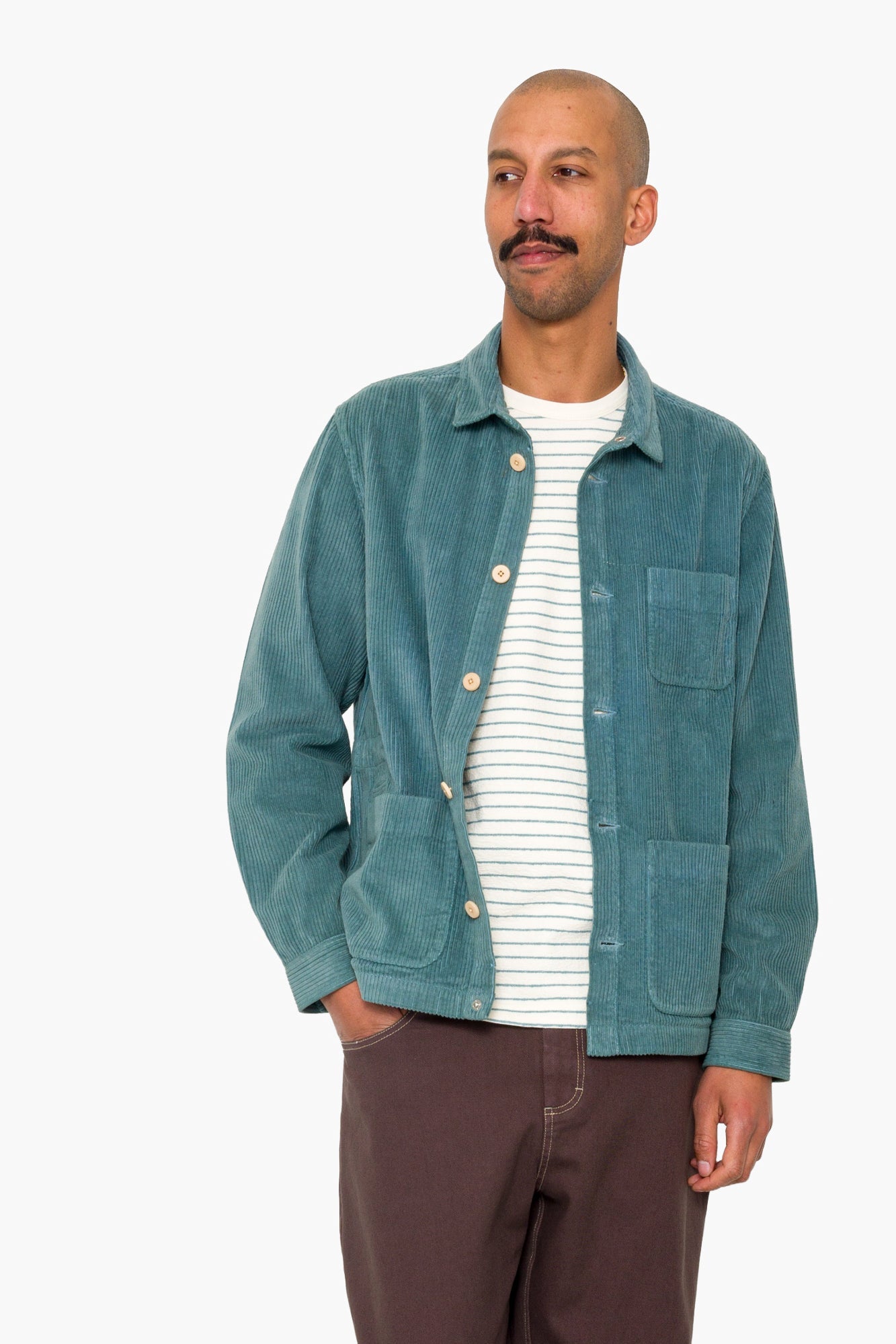 Assembly Jacket - Dusty Green Chunky Cord
