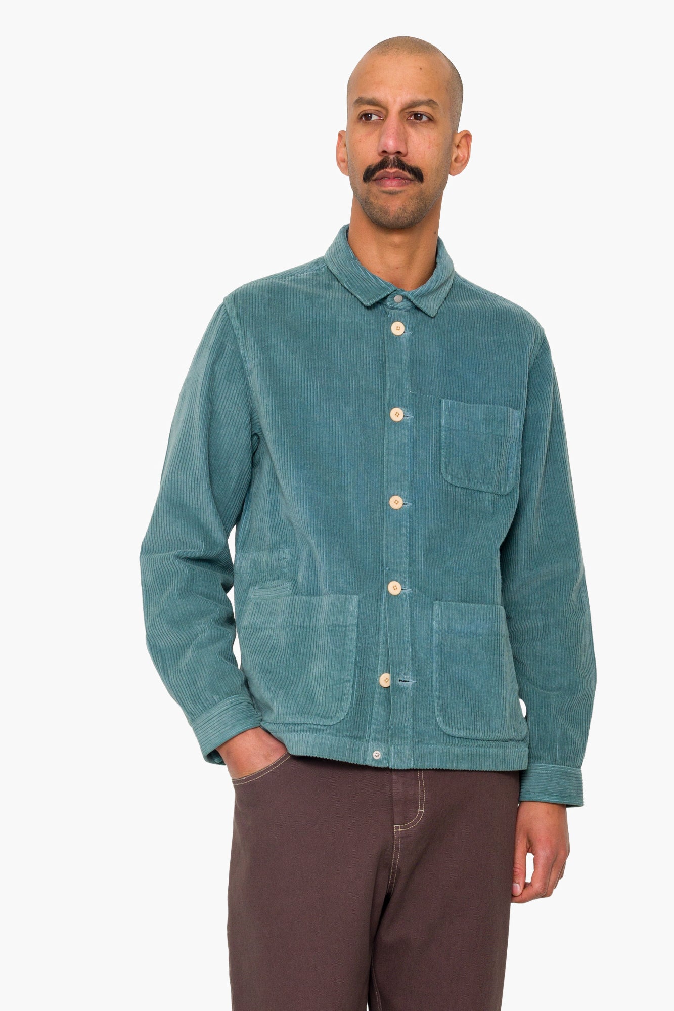 Assembly Jacket - Dusty Green Chunky Cord