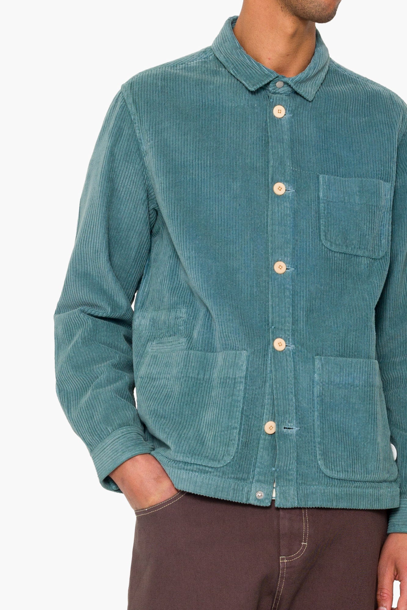 Assembly Jacket - Dusty Green Chunky Cord