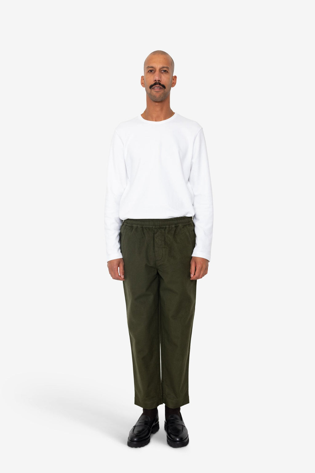 Drawcord Assembly Pant - Dark Olive Moleskin