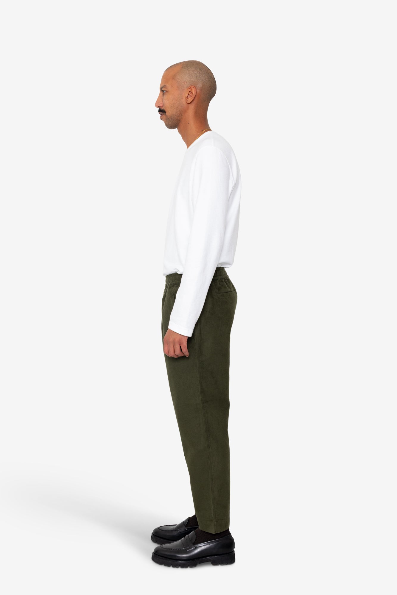 Drawcord Assembly Pant - Dark Olive Moleskin