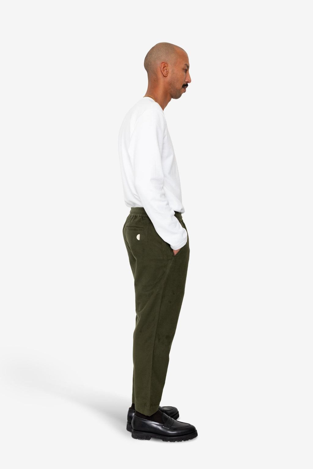 Drawcord Assembly Pant - Dark Olive Moleskin
