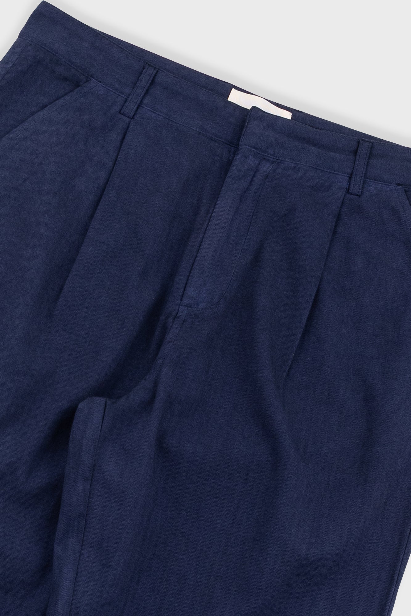 Assembly Suit Trouser - Navy Herringbone