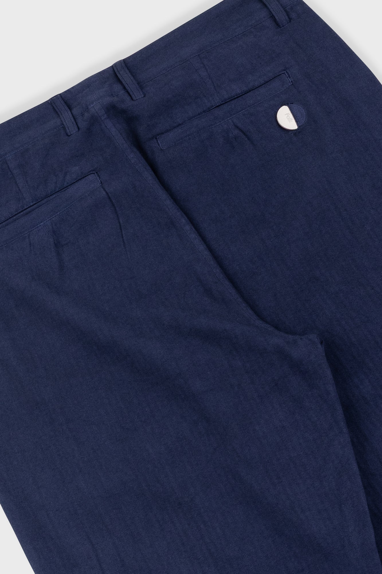 Assembly Suit Trouser - Navy Herringbone