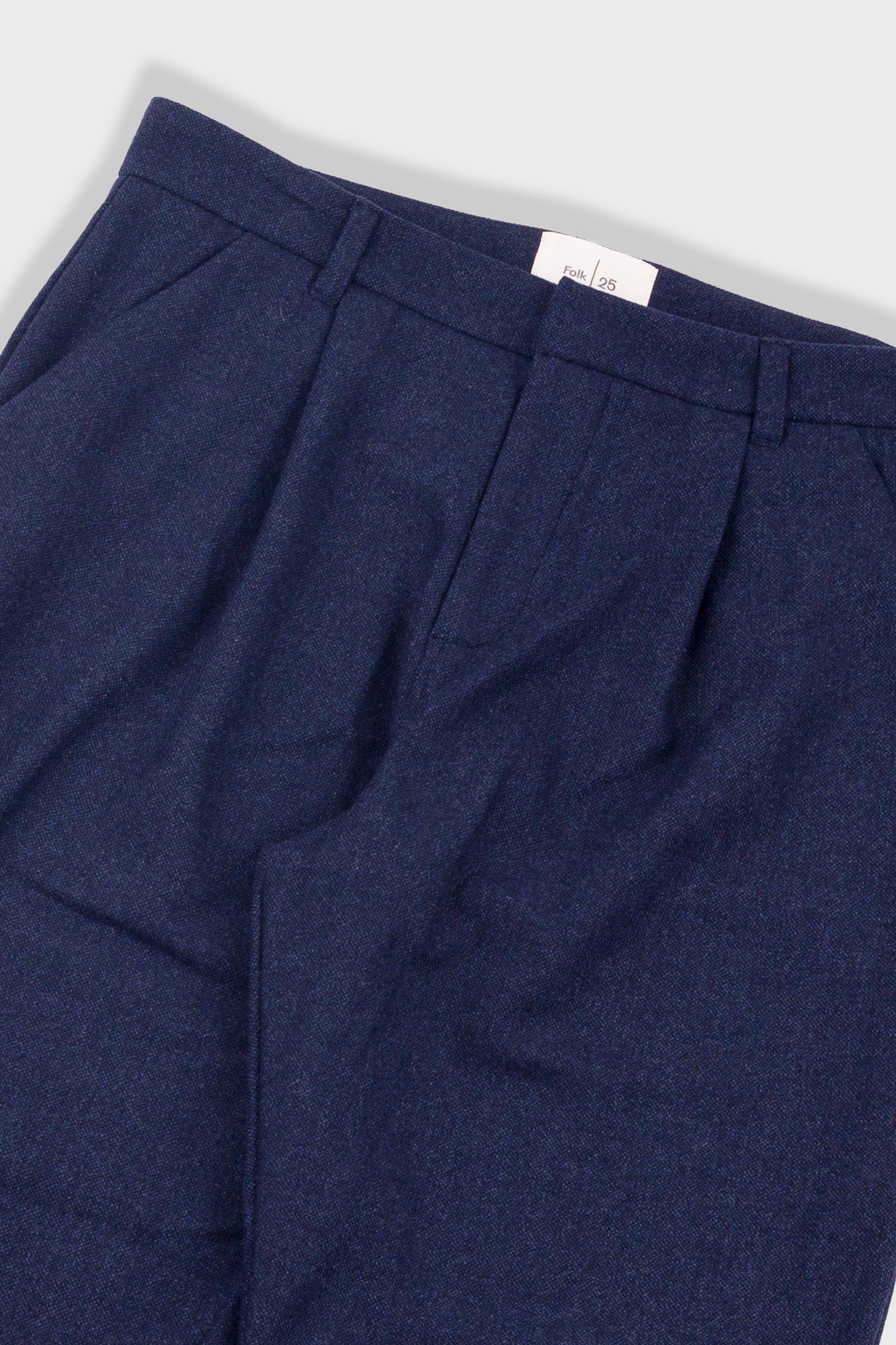 Assembly Suit Trouser - Navy Melange Wool