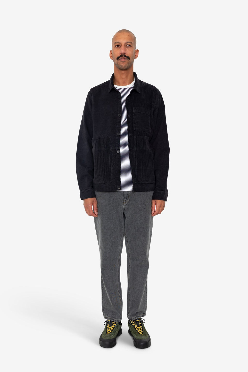 Assembly Worker Jacket - Soft Black Cord Mix