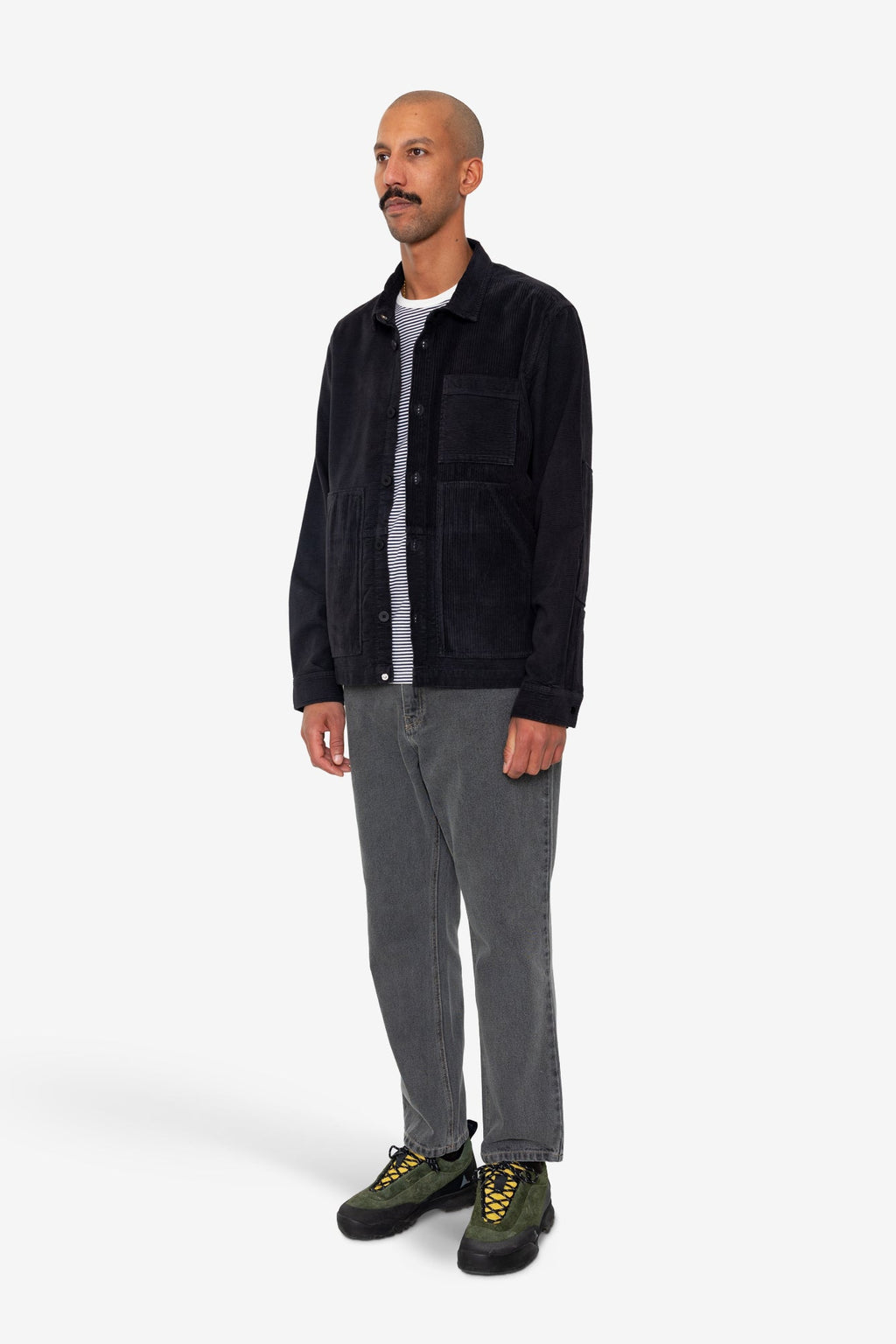 Assembly Worker Jacket - Soft Black Cord Mix
