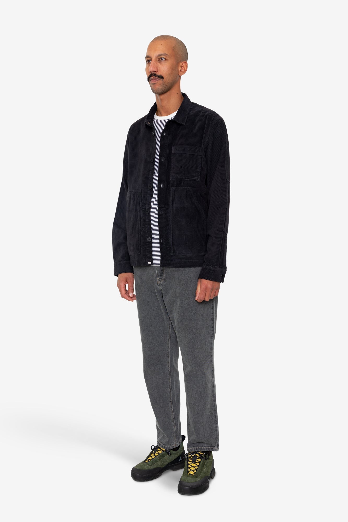 Assembly Worker Jacket - Soft Black Cord Mix