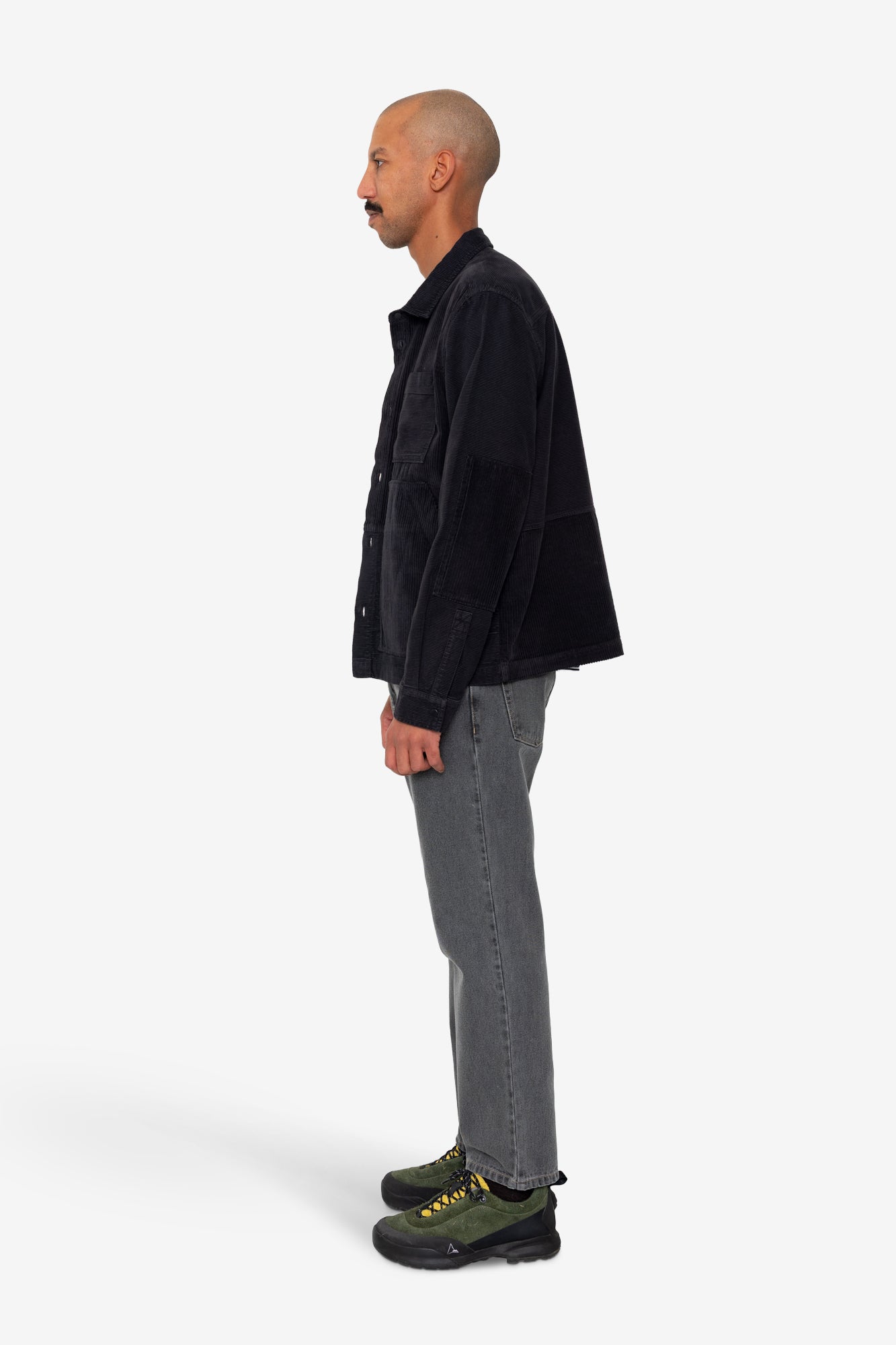 Assembly Worker Jacket - Soft Black Cord Mix
