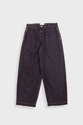 Baggy Trousers - Washed Black Denim