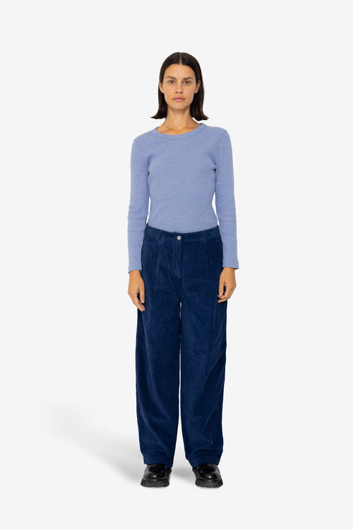 Baggy Trousers - Washed Ink Cord