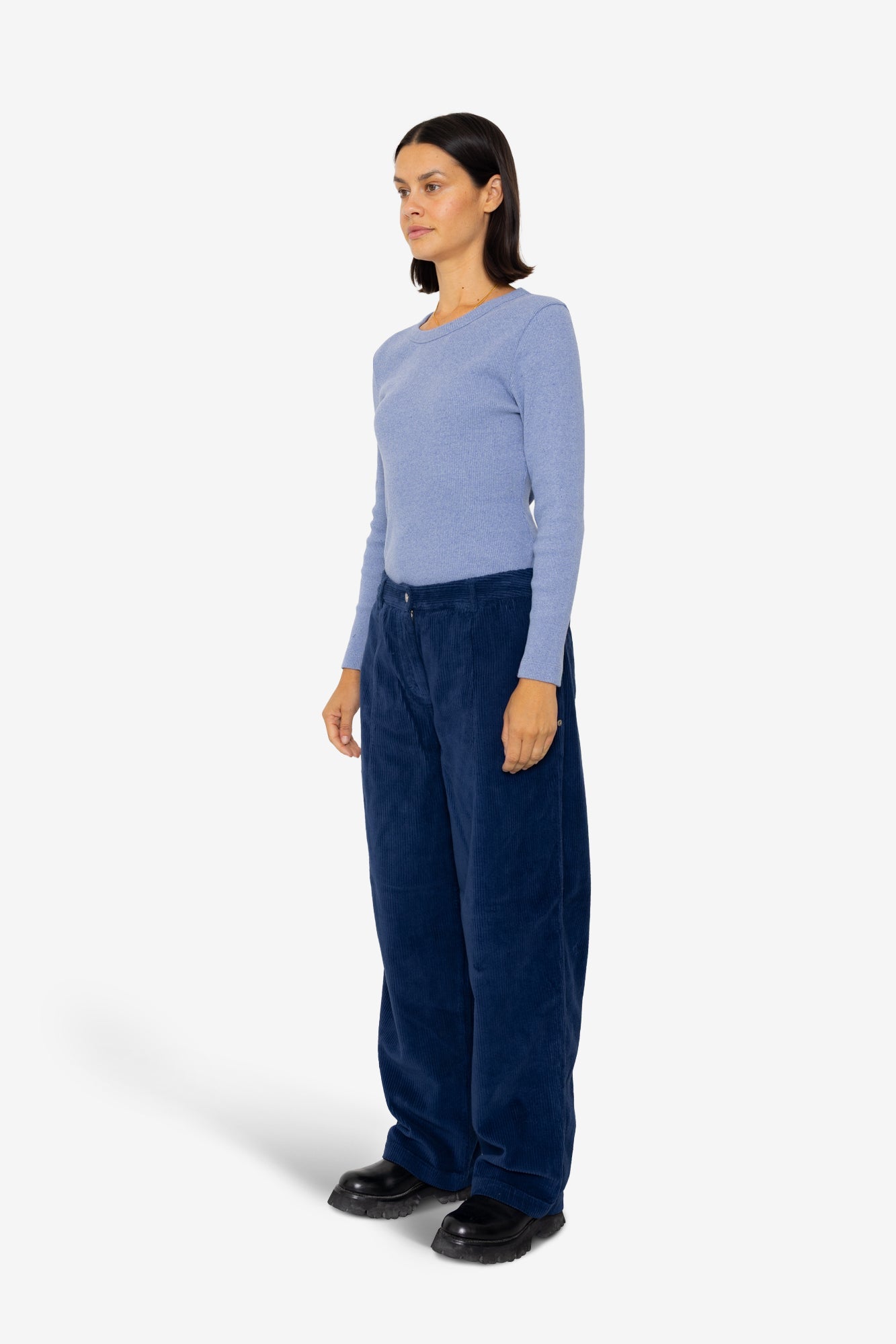 Baggy Trousers - Washed Ink Cord