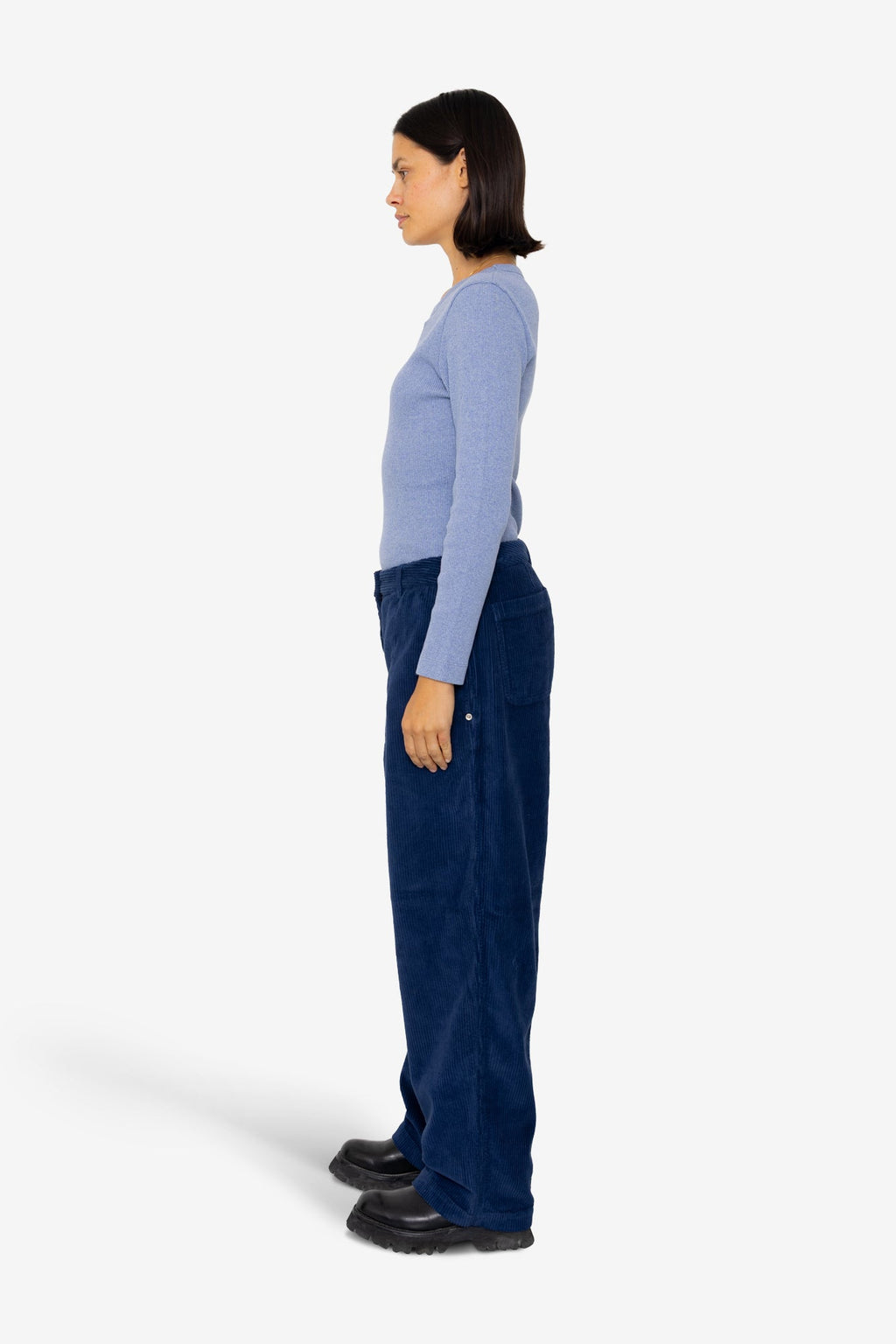 Baggy Trousers - Washed Ink Cord