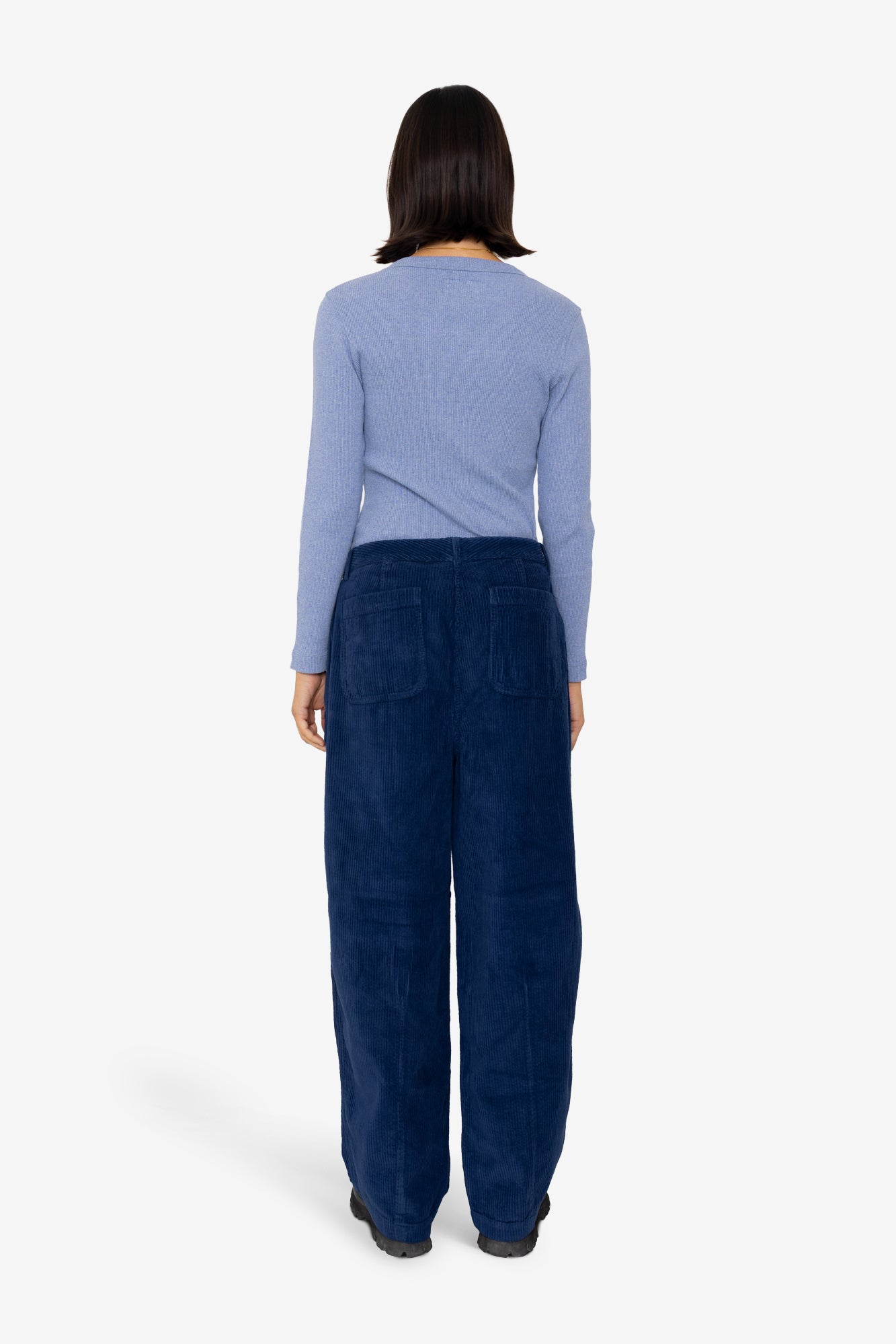 Baggy Trousers - Washed Ink Cord