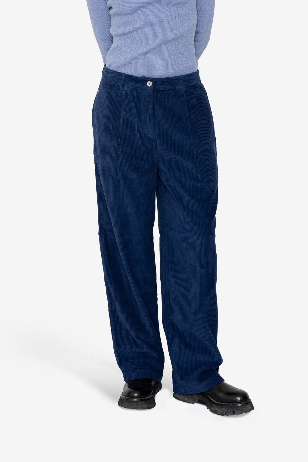 Baggy Trousers - Washed Ink Cord