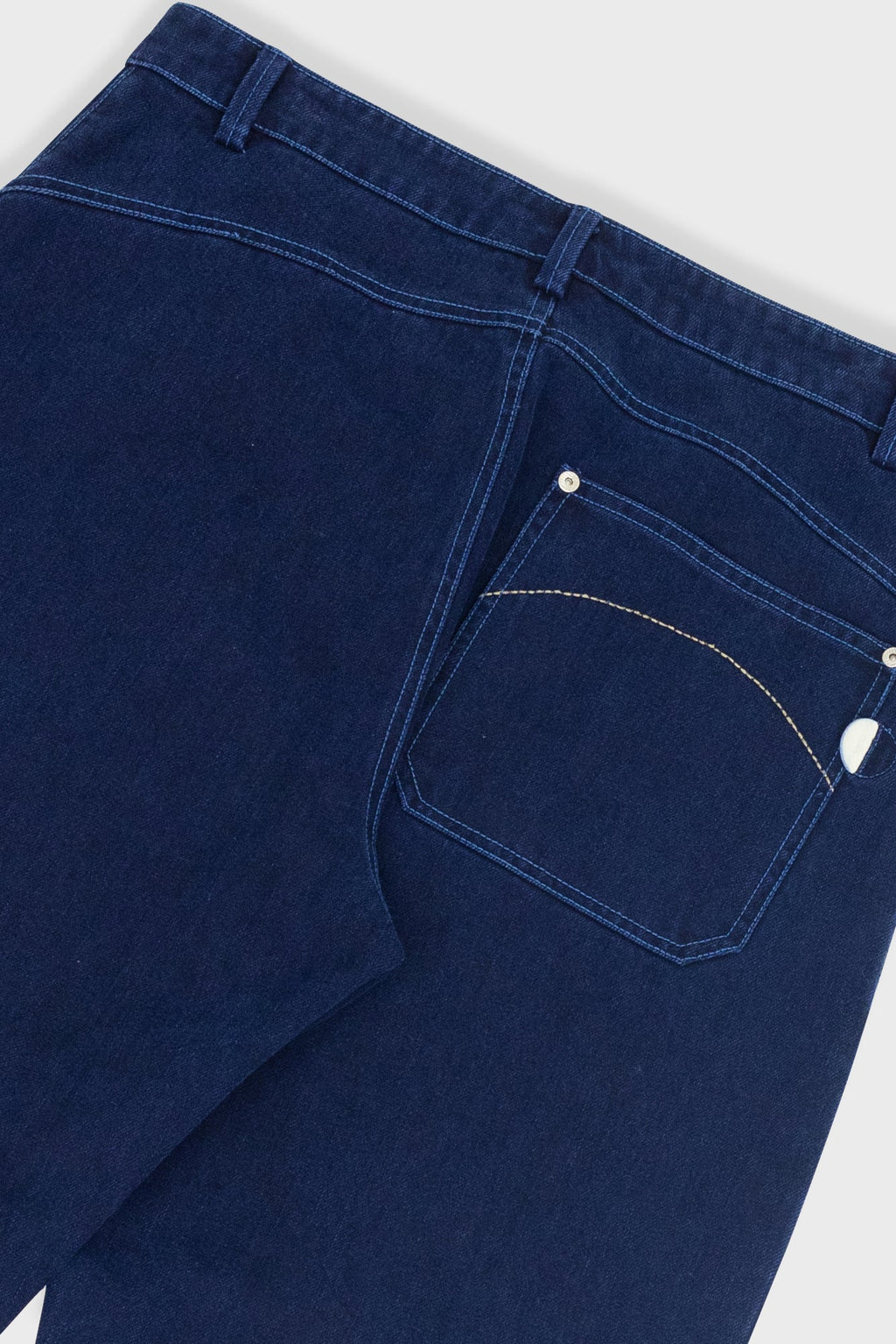Barrel Leg Pant - Deep Indigo Slub