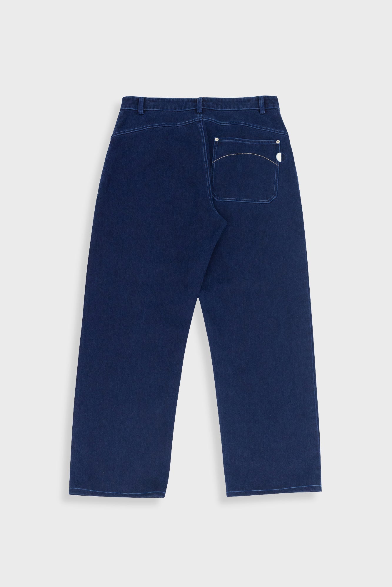 Barrel Leg Pant - Deep Indigo Slub