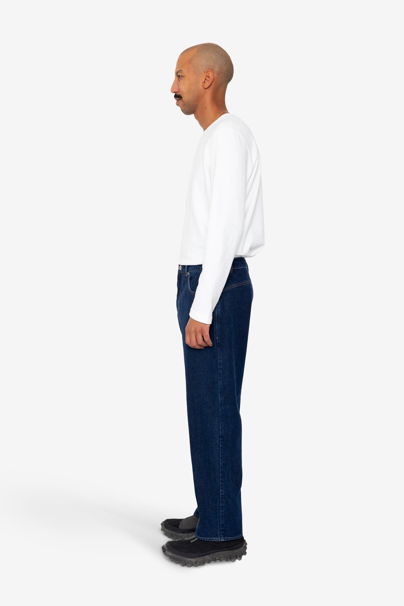 Barrel Leg Trouser - Deep Denim