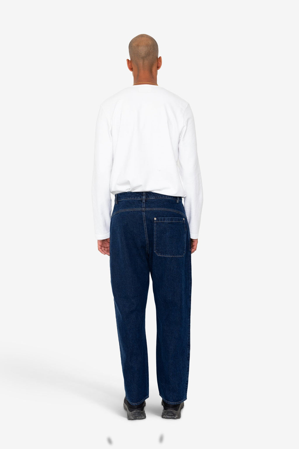 Barrel Leg Trouser - Deep Denim