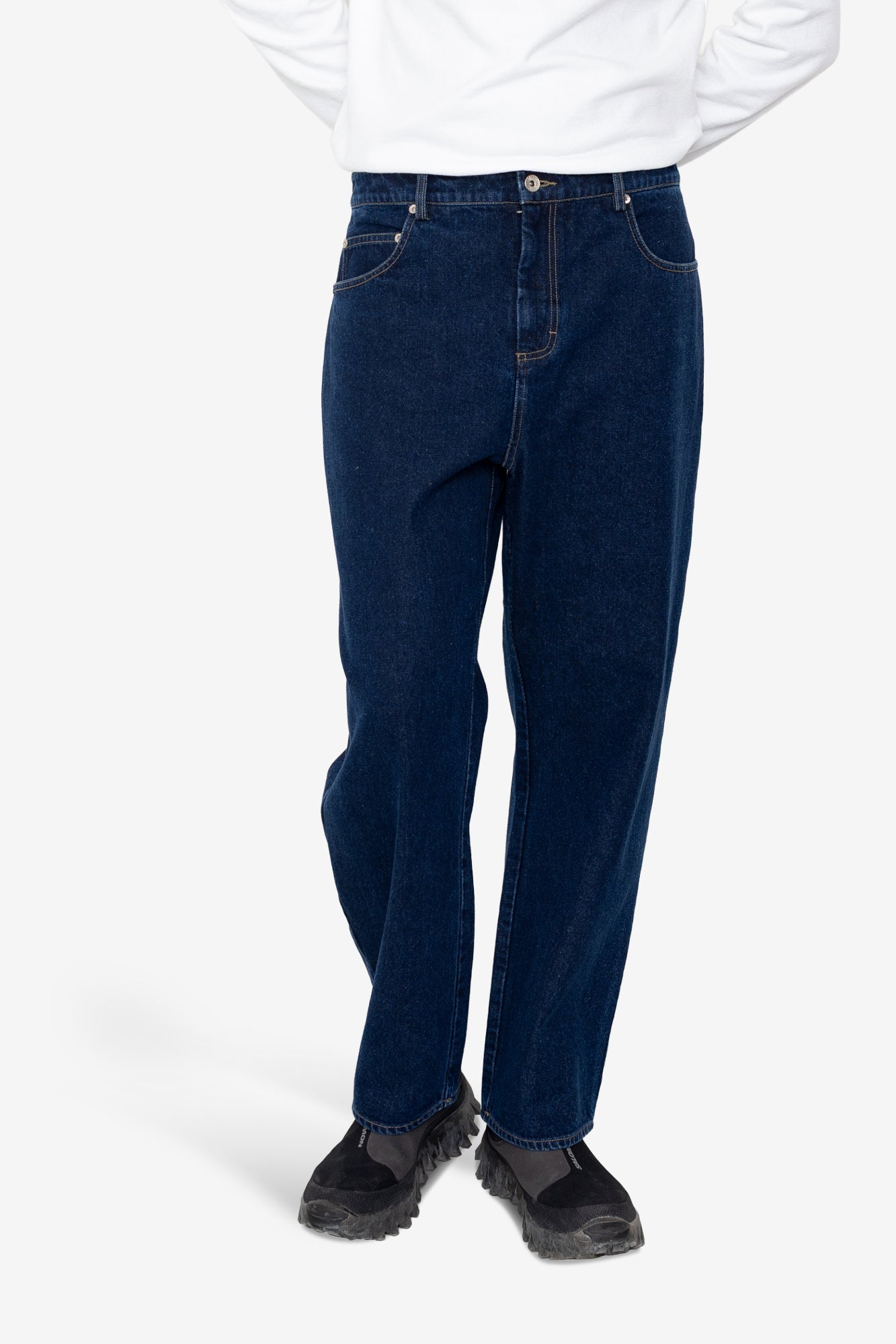 Barrel Leg Trouser - Deep Denim