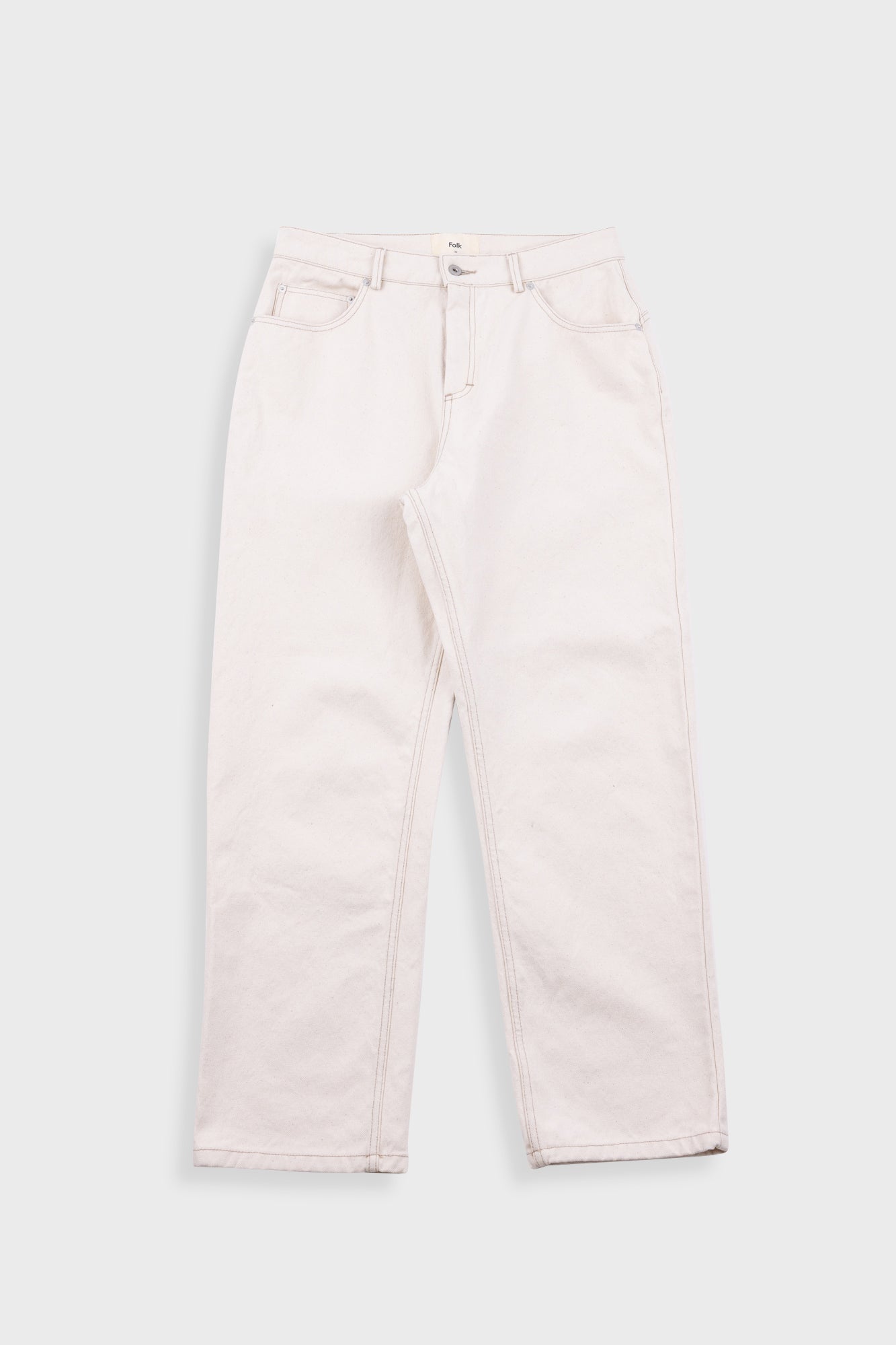 Barrel Leg Jean - Ecru Canvas