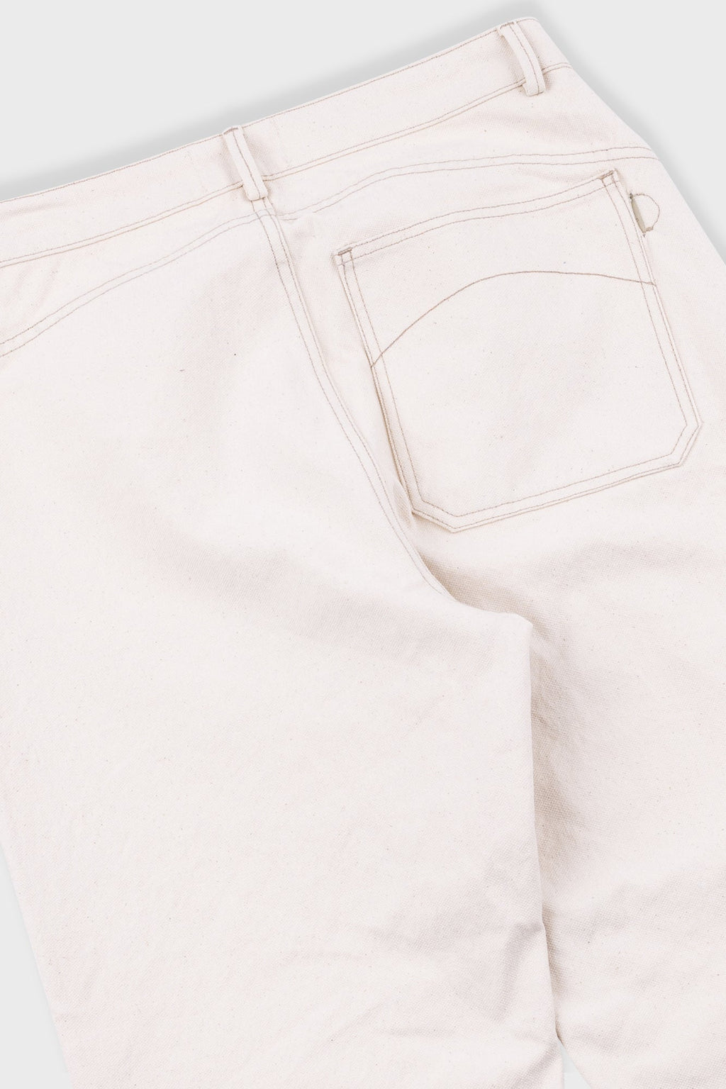 Barrel Leg Jean - Ecru Canvas